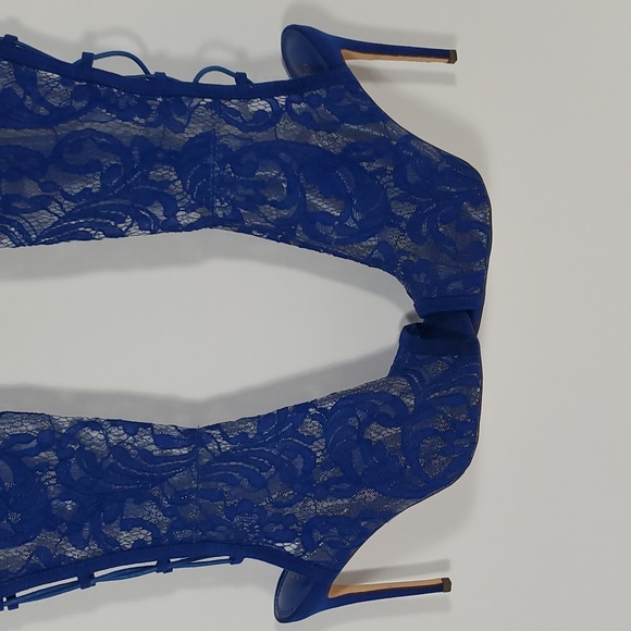 Lace Mesh Stiletto boots - Picture 2 of 7